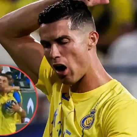 Cristiano Ronaldo Nhận Thẻ Đỏ Vì Cùi Chỏ Vào Ngực Đối Thủ